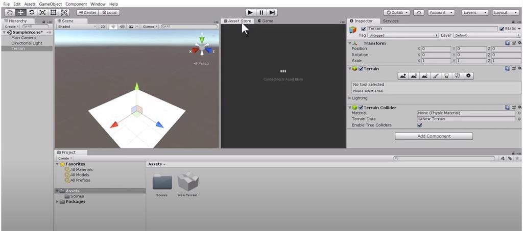 Create A Terrain, Add Trees And Grass In Unity